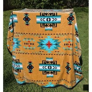 Native American Design Super Soft Plush Reversible Full Size Blanket